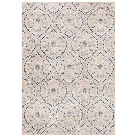 Safavieh 3 x 5 ft. Brentwood 860G Power Loomed Rectangle Area Rug Light Grey & Blue BNT860G-3